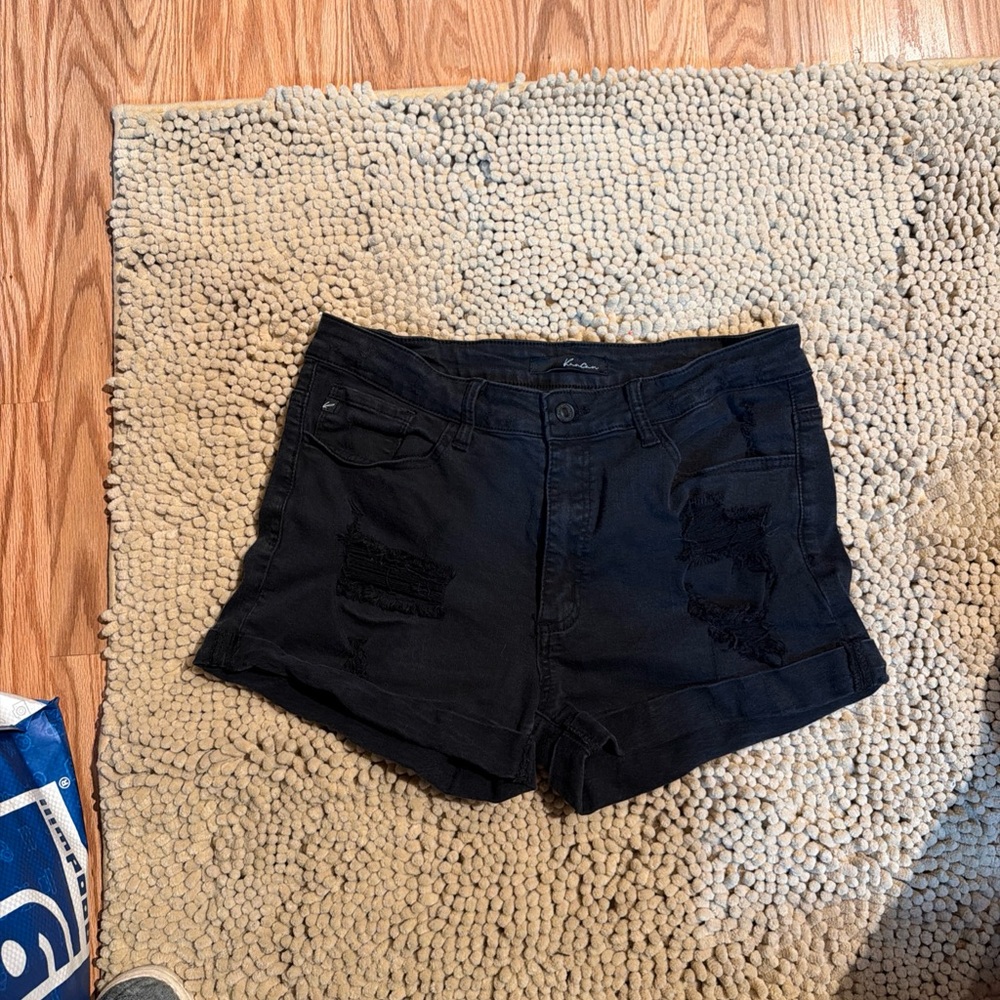 KanCan Black Jean Shorts for Women
